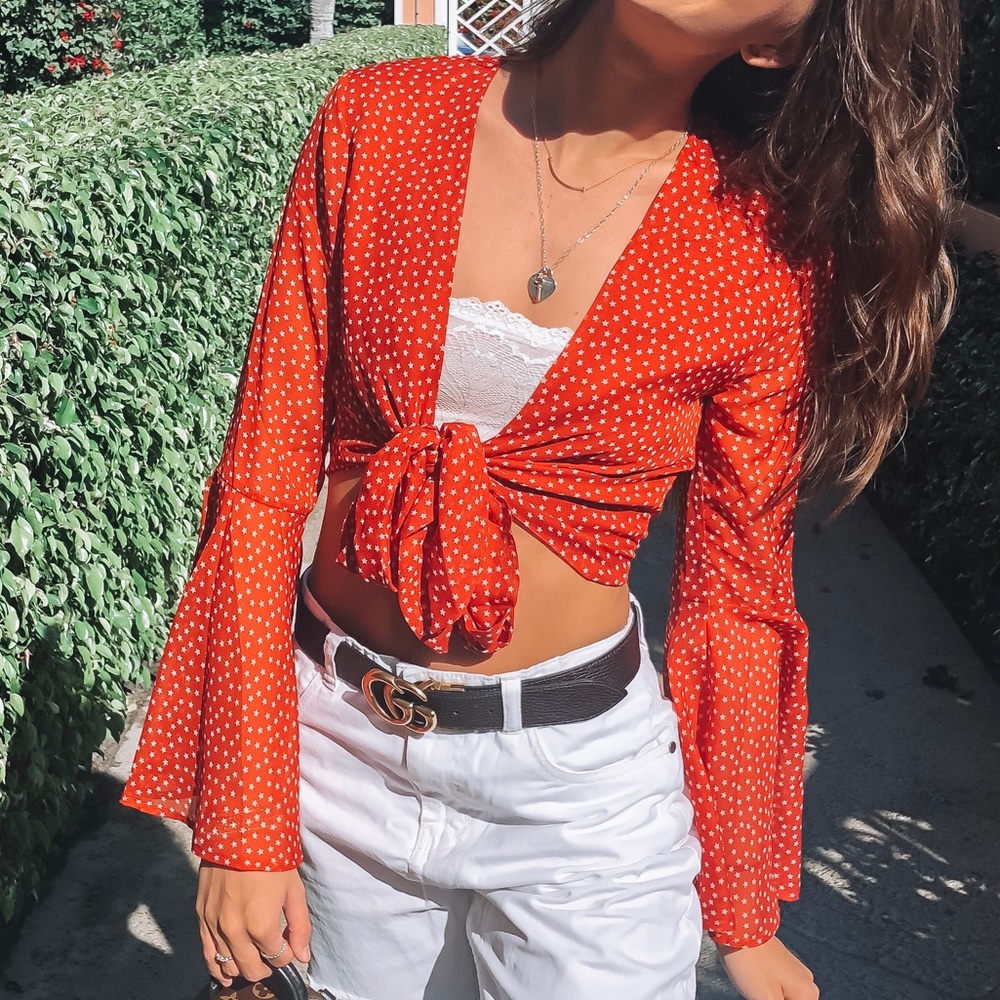 Urban tie top with stars
